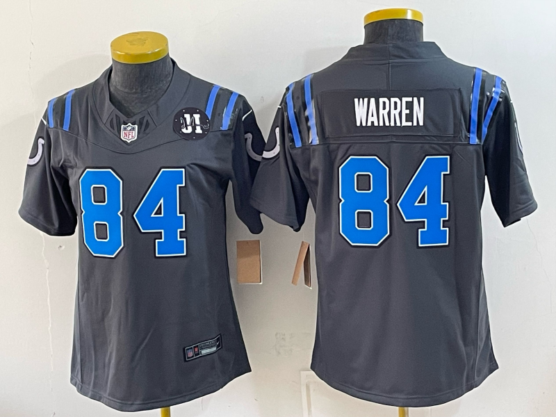 Youth 2026 Indianapolis Colts #84 Warren grey Limited Nike NFL Jersey 09300